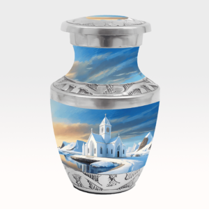 Metallic Sky Studded Crossbody With Fringe