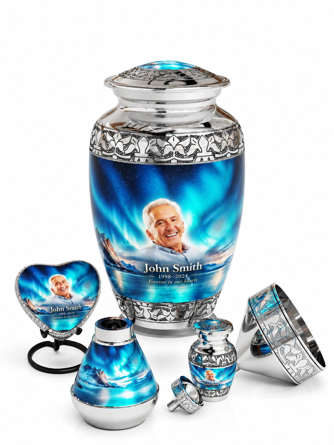 Aurora Borealis Personalized Adult Urn