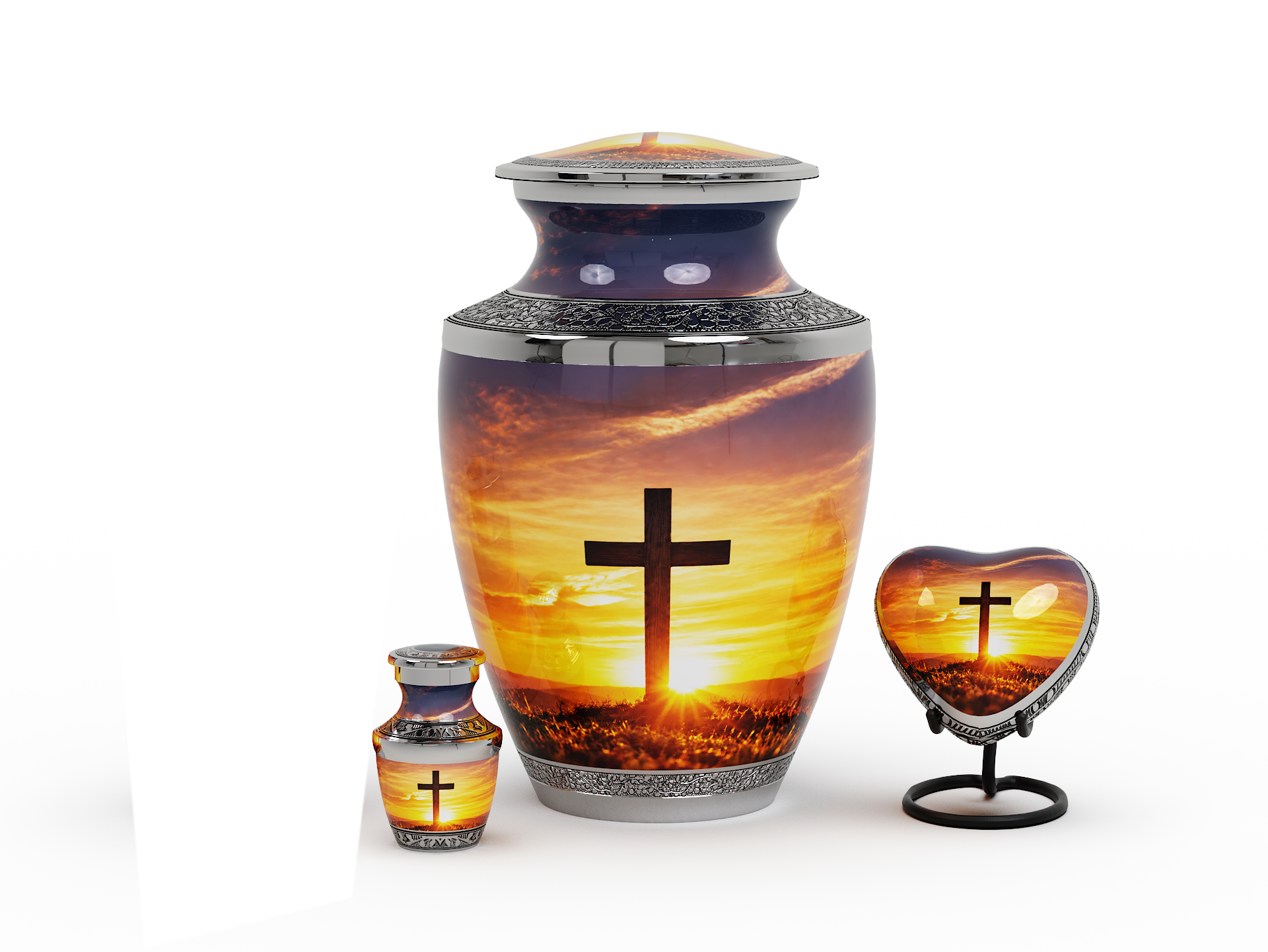 Cross Urn Set - Image 3