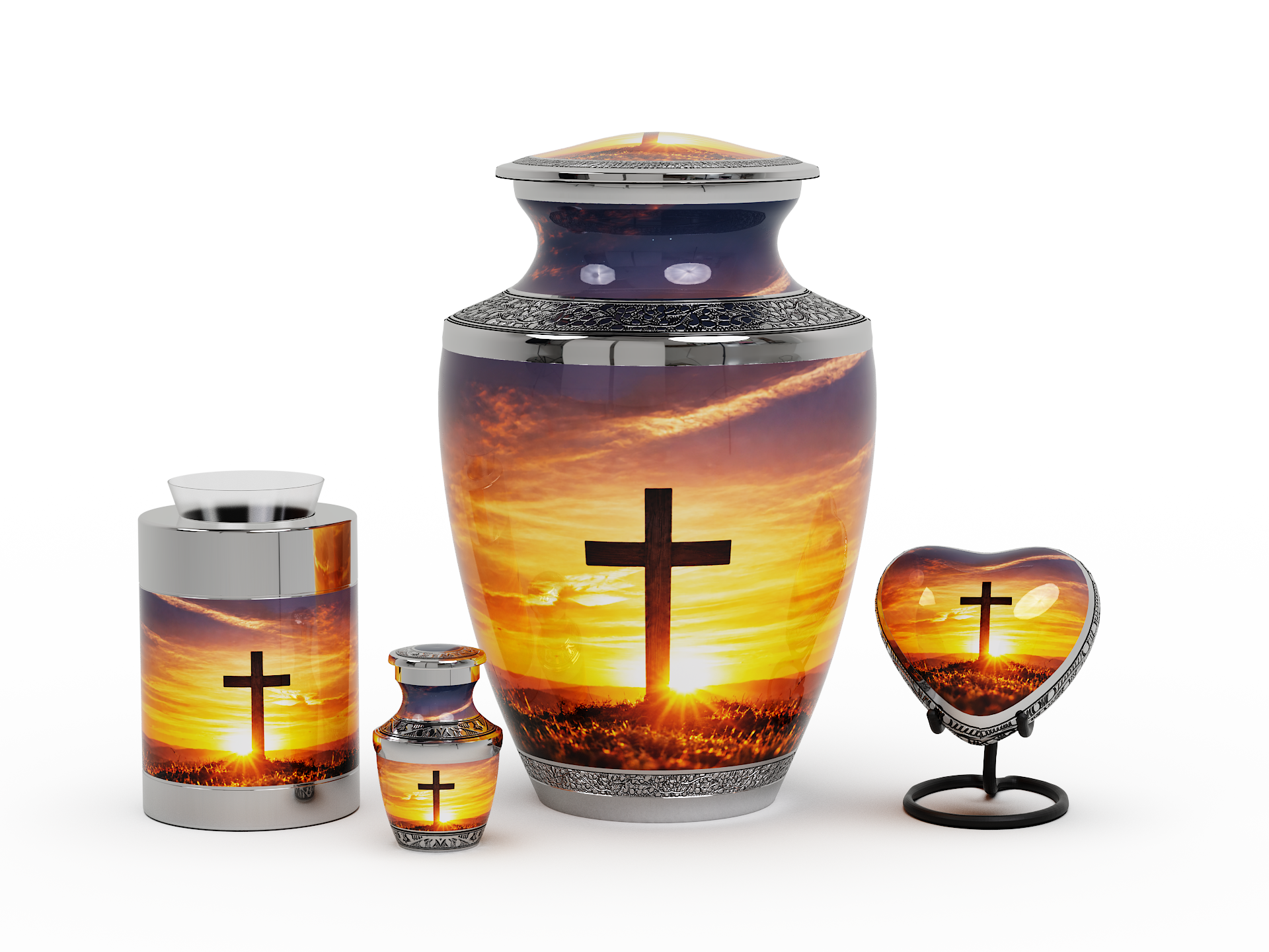 Cross Urn Set - Image 4